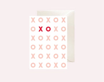 XO Valentines Printable Card - Instant download Valentine - PDF