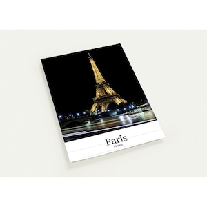 Eiffel Tower Night View Greeting Cards - Pack of 10 Handmade Cards for Any Occasion