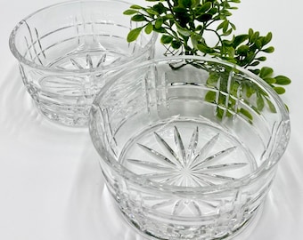 Beautiful Bombay Cut Crystal Pet Bowls | Cut Glass Cat or Dog Bowls | Feeding Bowls | Food and Water Bowls | Pampered Pet Food Water Bowls