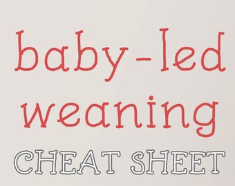 PDF BLW Cheat Sheet-- Descarga digital