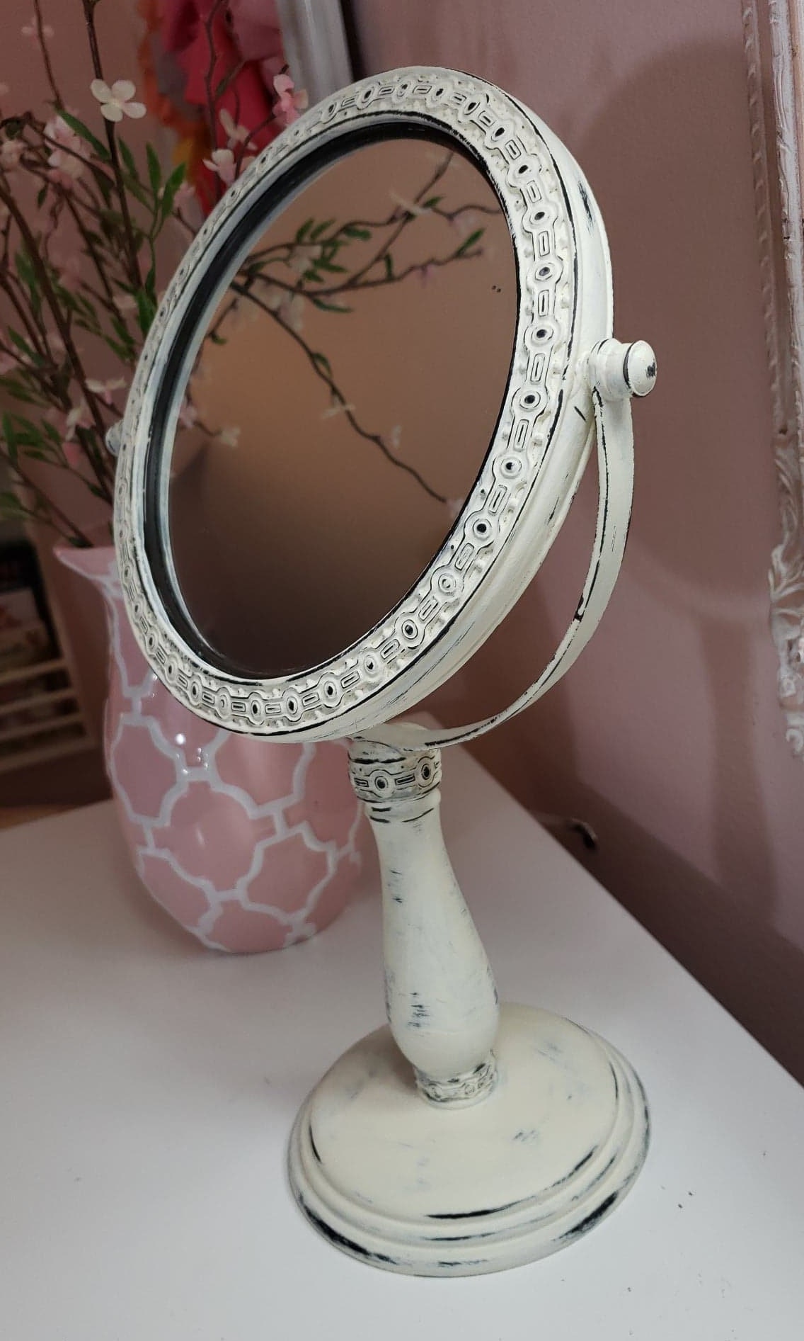 Antique Inspired Vanity Mirror Mirror Stand Dresser Mirror