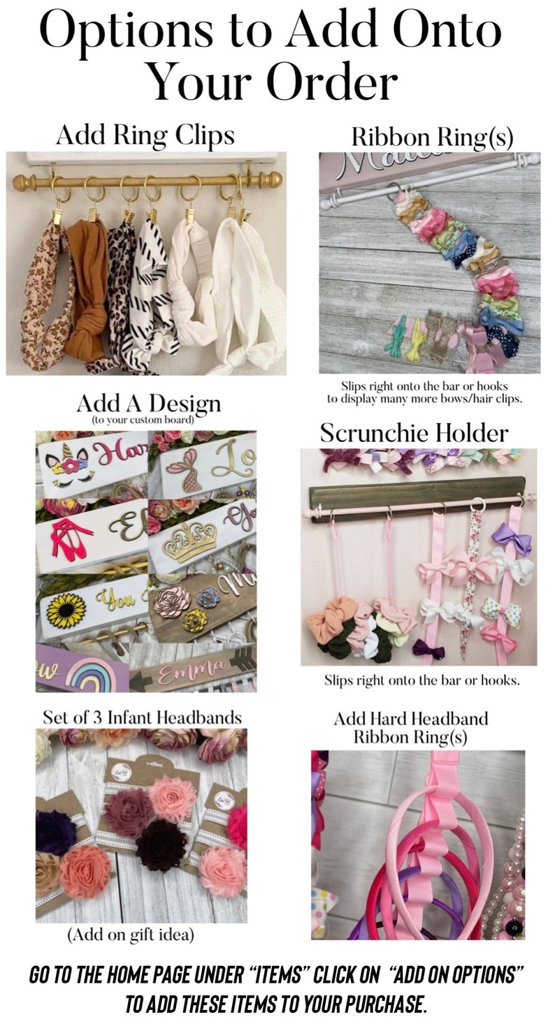 Accessory Wall Display Accessory Organizer Custom Nursery Etsy