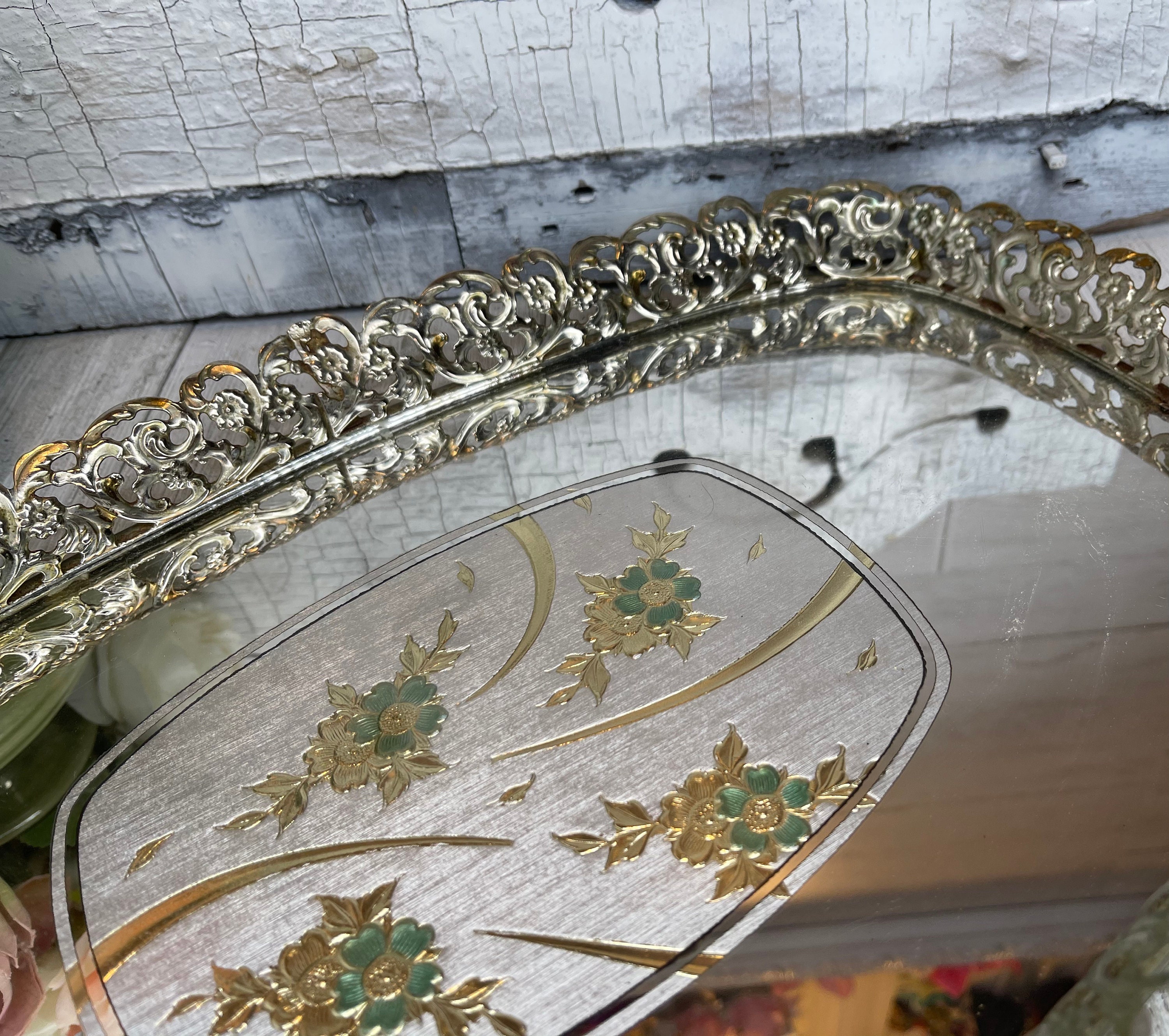 Vanity Tray Bathroom Vanity Vintage Vanity Perfume Tray | Etsy