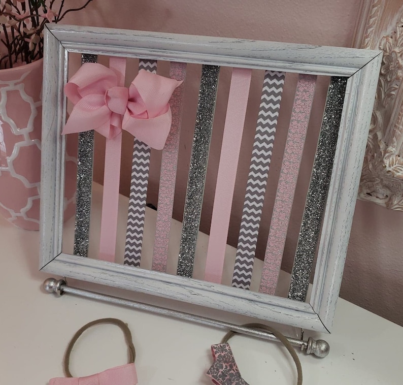 Damisk Hair Bow Organizer Headband Holder Hair Girl Bow Holder Girl Nursery Decor Bow Holder Girls Room Deco Headband Organizer