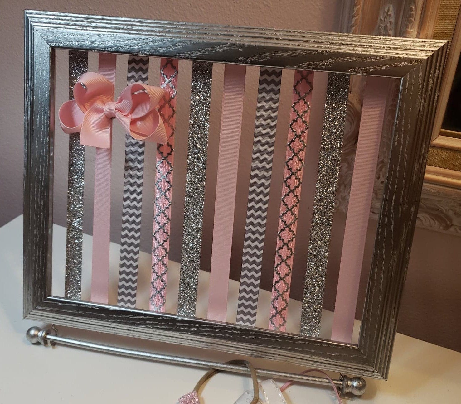 Hairclip Holder Hair Clips Hair Bow Holder Headband Organizer Headband Holder Girl Nursery Decor Hair Bow Organizer Girls Room Decor