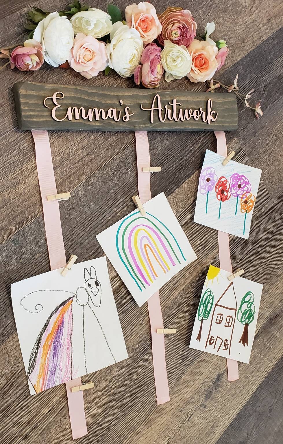 Custom Name Board Custom Kids Art Display Personalized Art Etsy