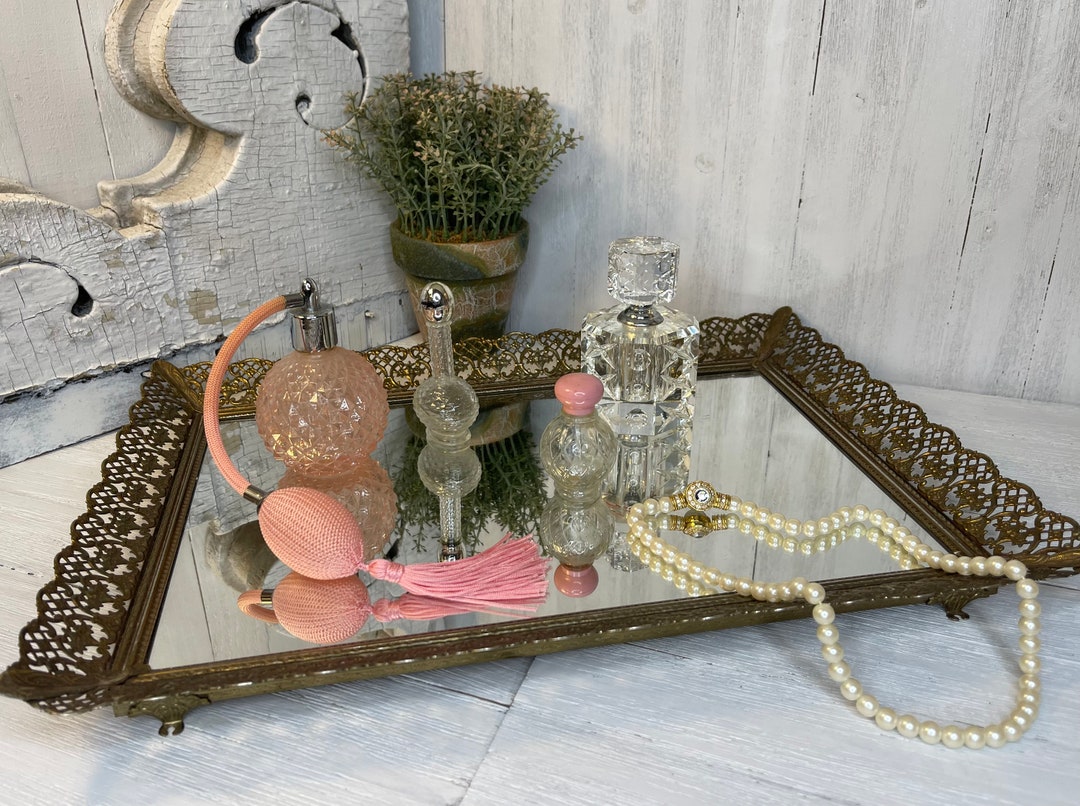 Victorian Style Vanity Tray Bathroom Vanity Vintage Vanity Etsy