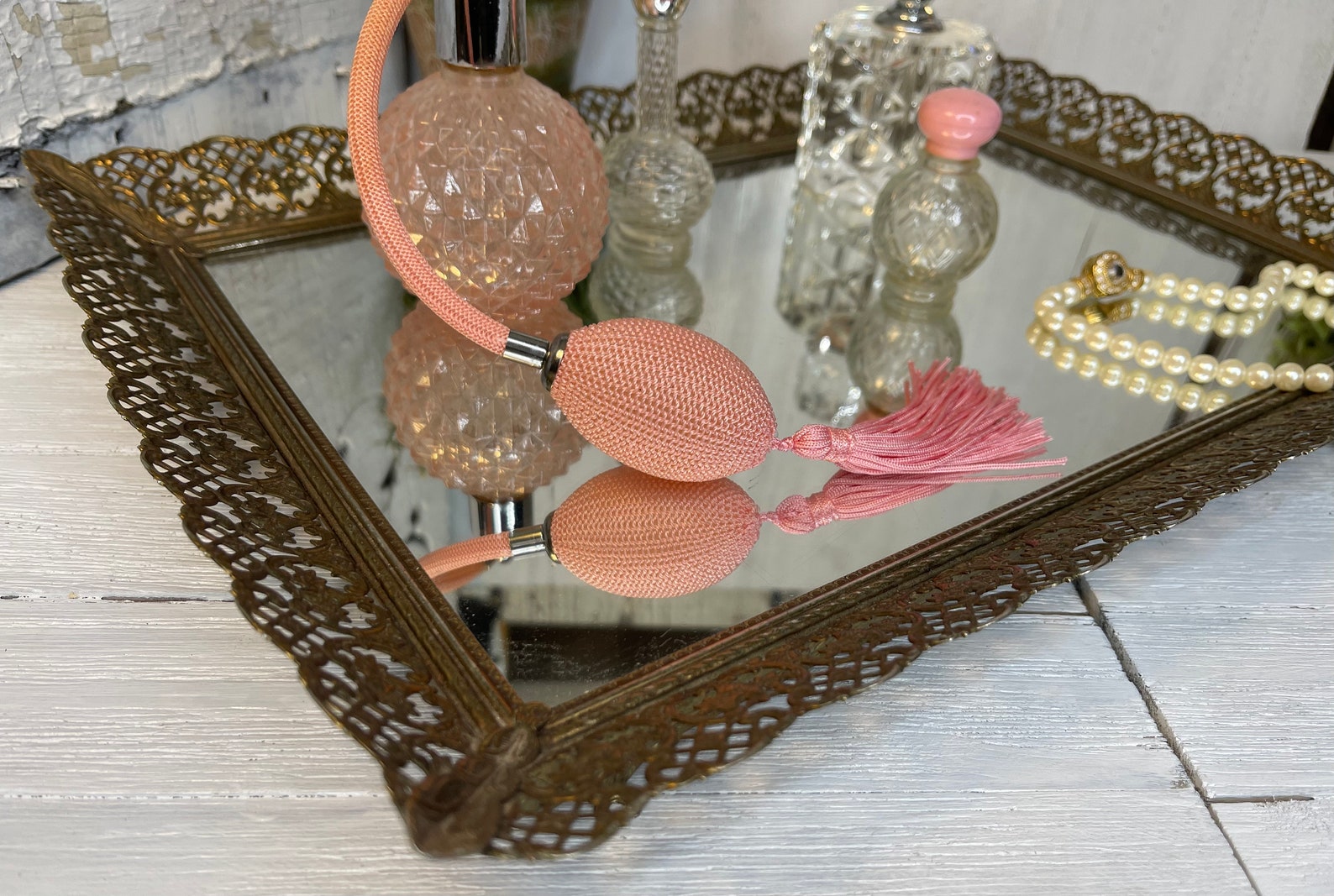 Victorian Style Vanity Tray Bathroom Vanity Vintage Vanity - Etsy