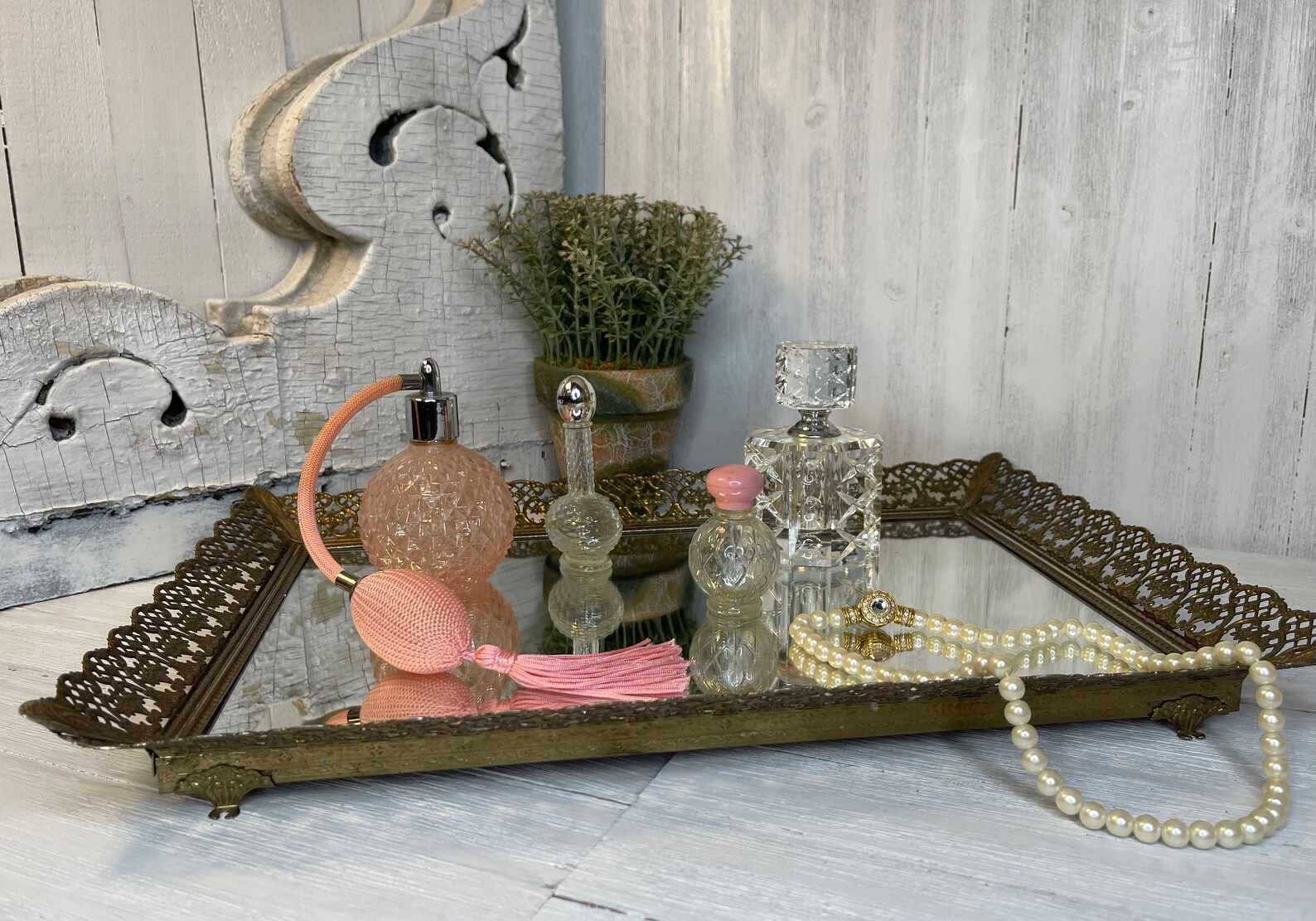 Victorian Style Vanity Tray Bathroom Vanity Vintage Vanity - Etsy