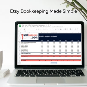 Simply add your business expenses to the monthly tabs, grab a few numbers from your Etsy finances page, and this spreadsheet will automatically calculate the income, expenses and profit or loss of your shop by month and year to date.