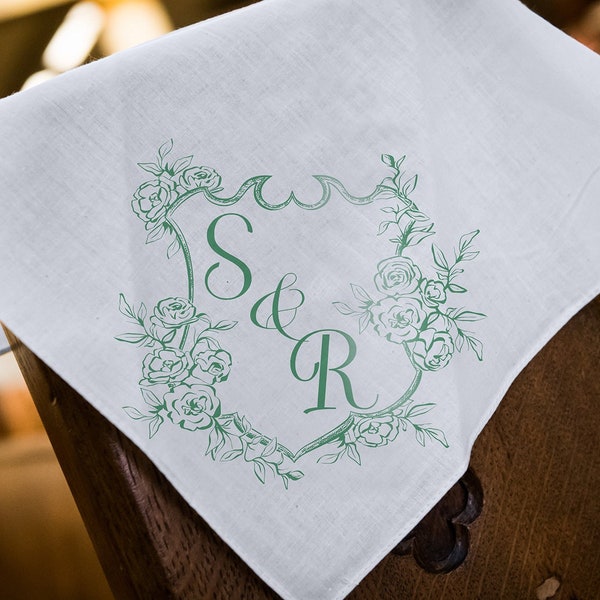 Second Line Handkerchief | Personalize Handkerchiefs | Wedding Favors | Custom Made for Weddings Events Party | 17" x 17"