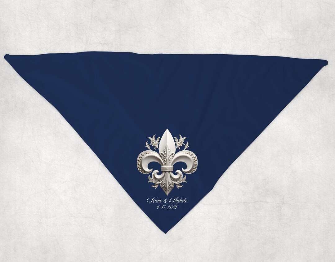 Second Line Navy Blue Handkerchief Wedding Parade Customize