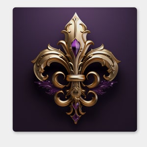 Fleur De Lis 3D Coaster Set of 4 New Orleans Gift Employee NOLA Coaster Gift House Gift French Coasters New Orleans Fleur De Lis Coasters