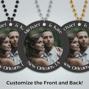 Customizable Personalized Wedding Second Line Photo Bead Favors Weddings Events Celebrations