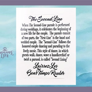 Les Bons Temps Rouler Cards Second Line Sleeves Second Line Cards for Handkerchiefs Sleeve Les Bons Temps Rouler Sleeves