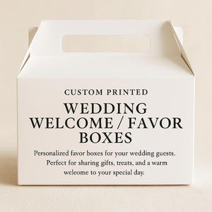 Personalized Wedding Welcome Boxes – Custom Hotel Guest Favor Boxes ...