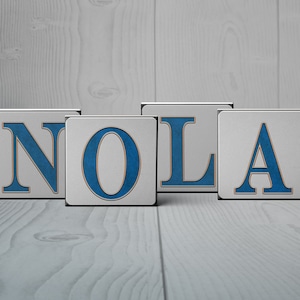 Stone Coasters The Street TIles New Orleans Word Combo Collection French Quarter Street Tile Coasters New Orleans Street Tile Alphabet