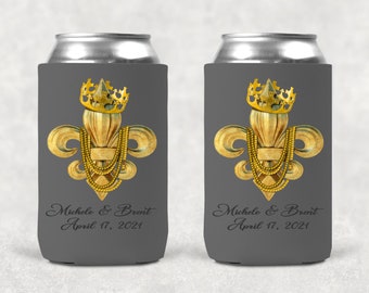 Can Coolers Dark Grey Wedding Neoprene Can Coolers Wedding Favors Personalized Can Coolers Custom Neoprene Can Coolers Personalized