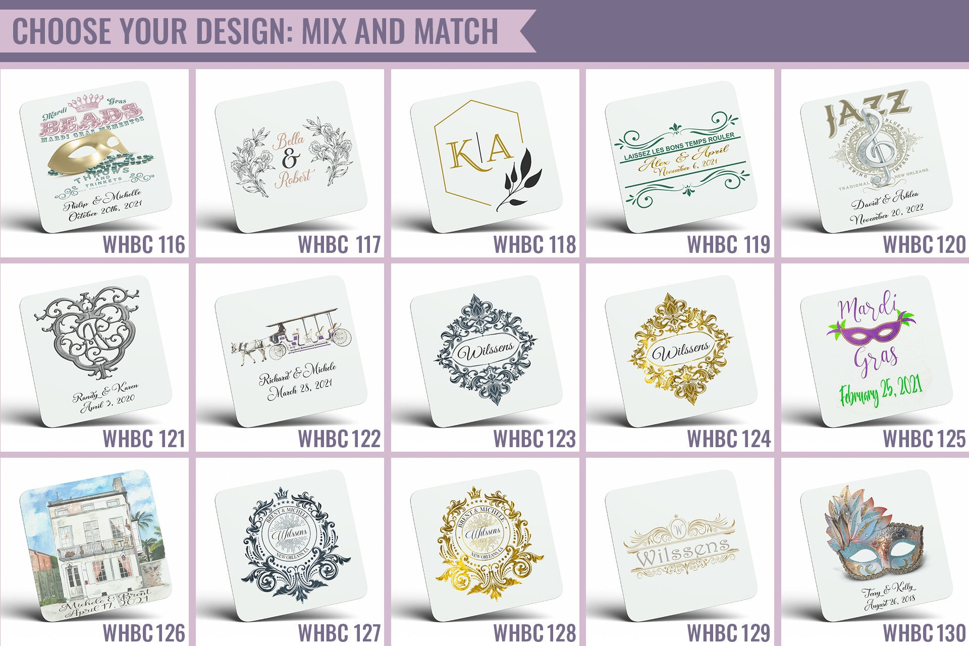 Wedding Coasters Custom Coasters Events Party - Etsy