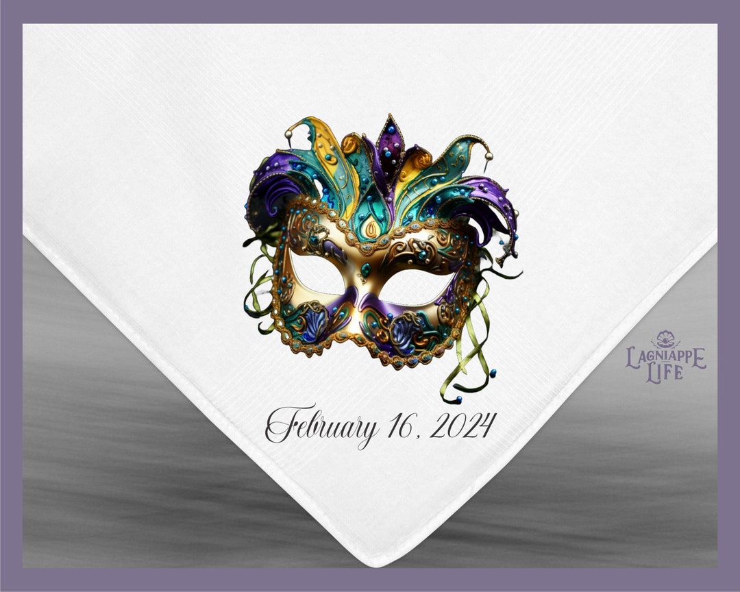 mardi gras handkerchief
