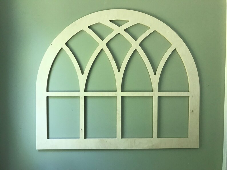 Arch Window Arched Farmhouse Frame Faux Window Frame Custom Etsy