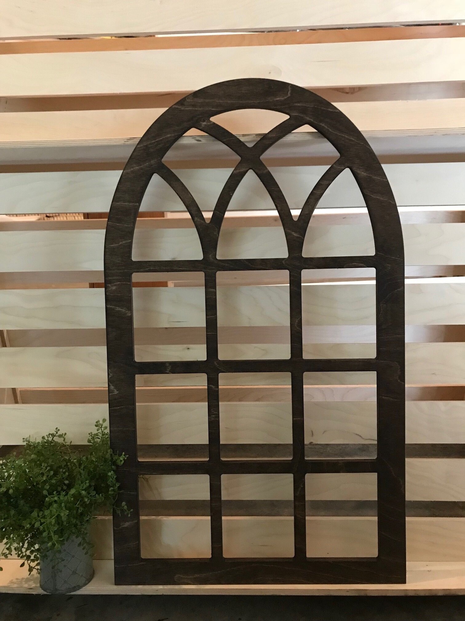 Large FARMHOUSE Vintage Inspired Metal Arch Arched Window Frame Door