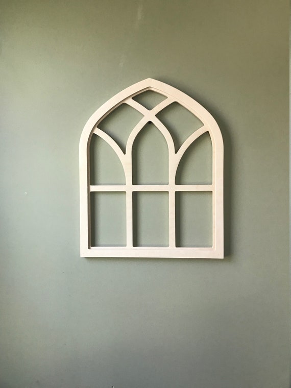 Arched Window Frame Heirloom Wood Farmhouse Frame Faux Arch Etsy