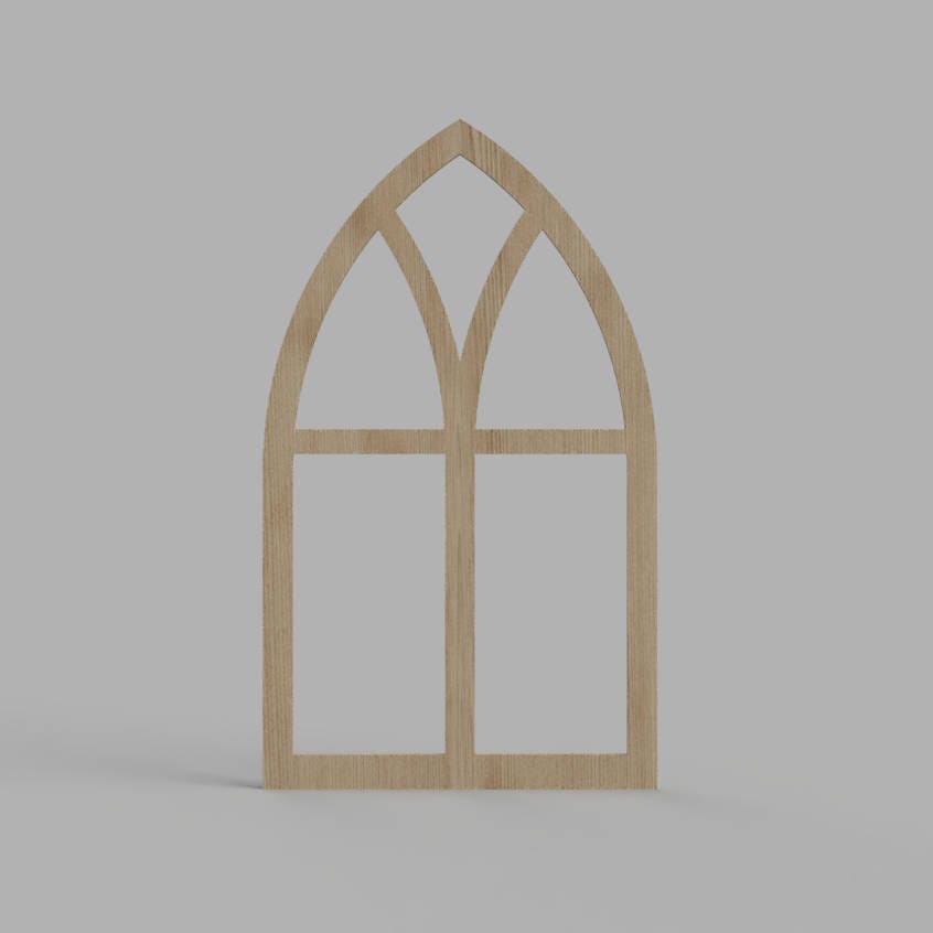 Vintage Inspired Church Style Frame Faux Window Farmhouse Etsy