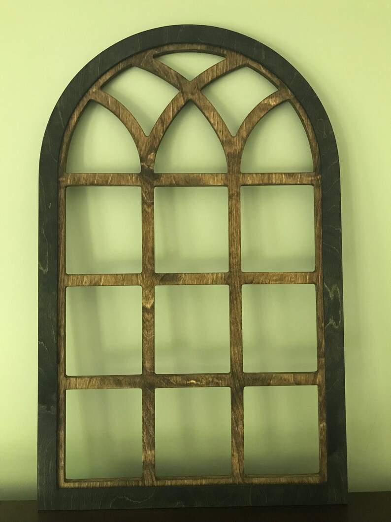 Two Tone Wood Arch Wooden Arched Window Frame Heirloom Image 0