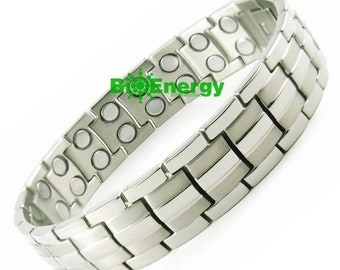 TITANIUM BIO-MAGNETIC double strength healing bracelet - stress + arthritis pain relief