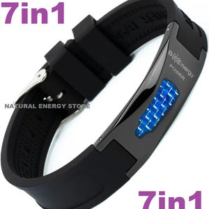 TITANIUM Magnetisk germanium Energiarmband Powerarmband JADE 7-i-1 Magneter och 6 mineraler