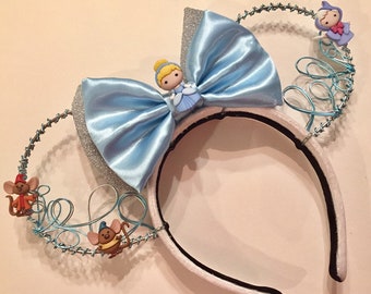 Cinderella and Fairy Godmother Wire mickey ears