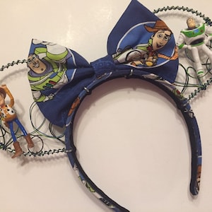 Toy Story Buzz Lightyear and Woody Wire mickey ears