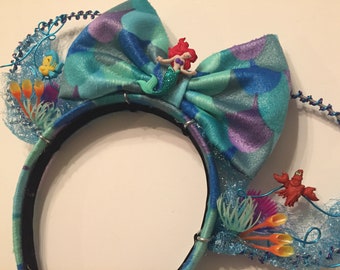 Little Mermaid wire Mickey ears