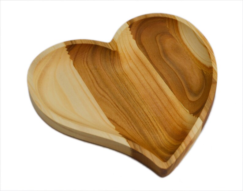 Unique Wooden Heart Shaped Serving Tray. Free 2 Day USA Etsy