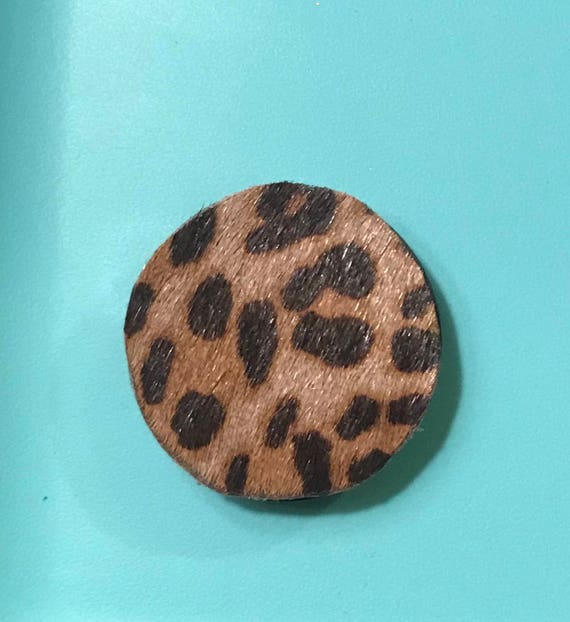 Leopard Print Cowhide Pop Out Phone Grip And Stand Etsy
