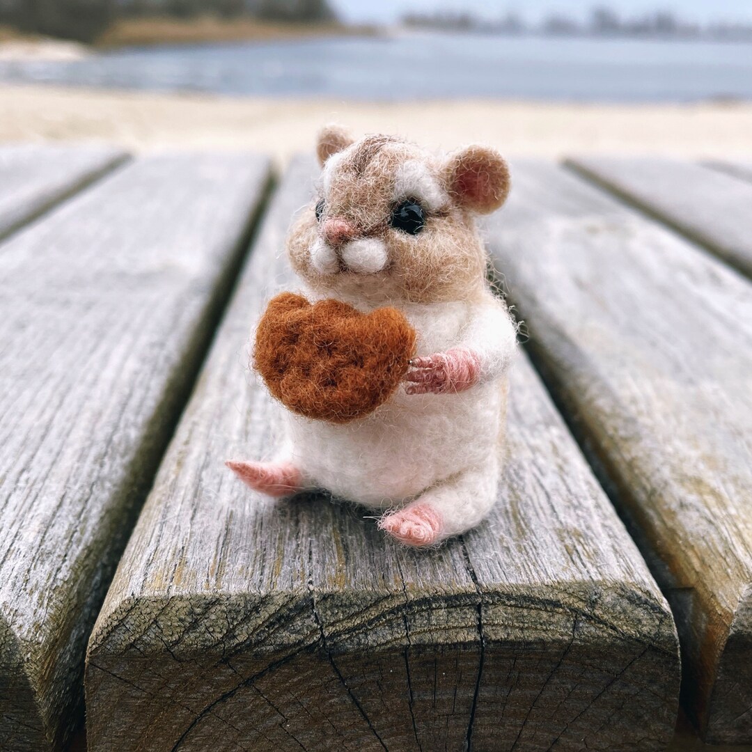 Needle Felted Hamster Tiny Hamster Needle Felted Realistic Etsy