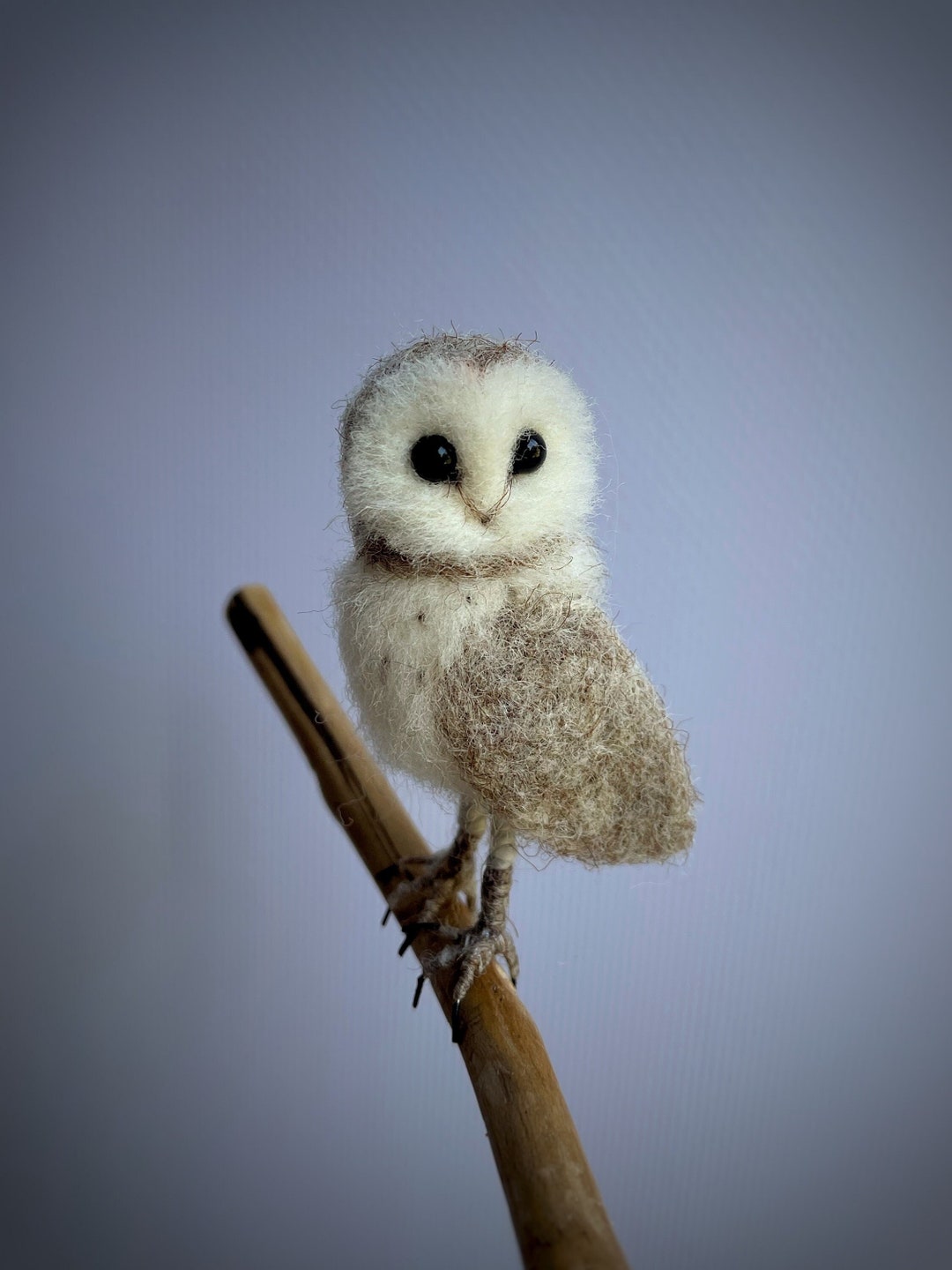 Needle Felted Owl, Realistic Owl, Wool Sculpture Owl, Miniature Animal ...