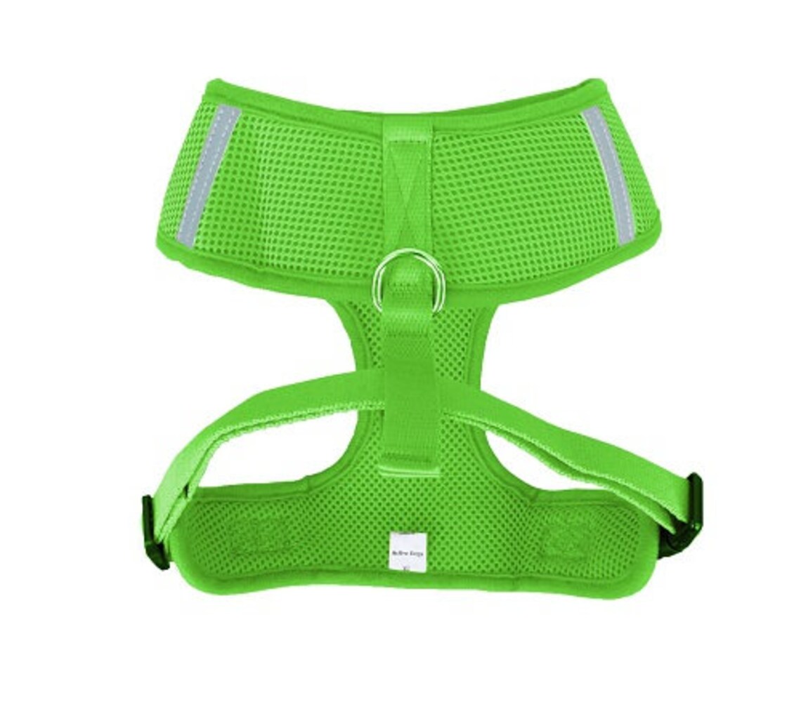 Lime Green Dog Harness Adjustable No Pull No Choke Etsy