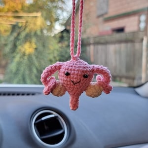 Uterus car hanger rear view mirror Cute car accessory for women