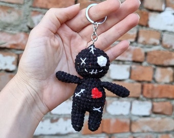 Voodoo Doll Plush Keychain Creepy Halloween Gift Voodoo Doll