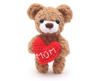 Small bear plush Mini teddy bear Long distance mothers day gift from son and daughter