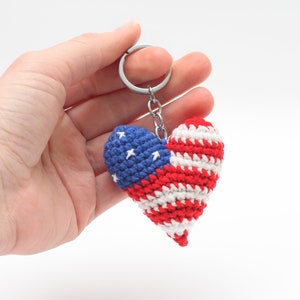 American flag keychain