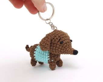 Cute dachshund dog keychain Mothers day gift