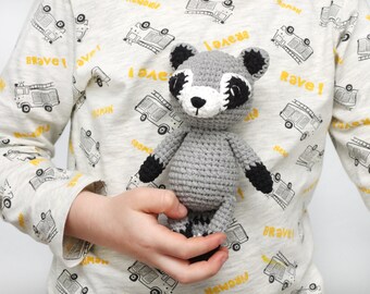 Raccoon plush toy Woodland gift for kids