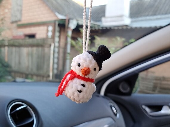 Snowman car decoration deals