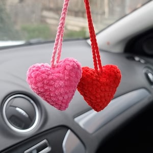 Accessoires voiture coeur Déco voiture Saint Valentin
