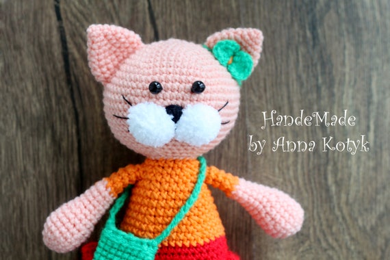 crochet cat doll