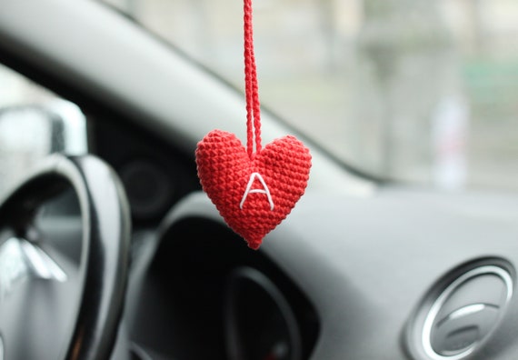 Personalized Car Accessory, Charm, Gift for Girlfriend, Boyfriend, Rearview  Mirror, Valentine's Day 