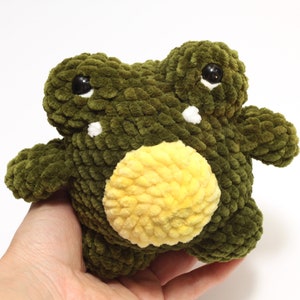 Cute frog plushie Handmade frog plush Frog desk decor